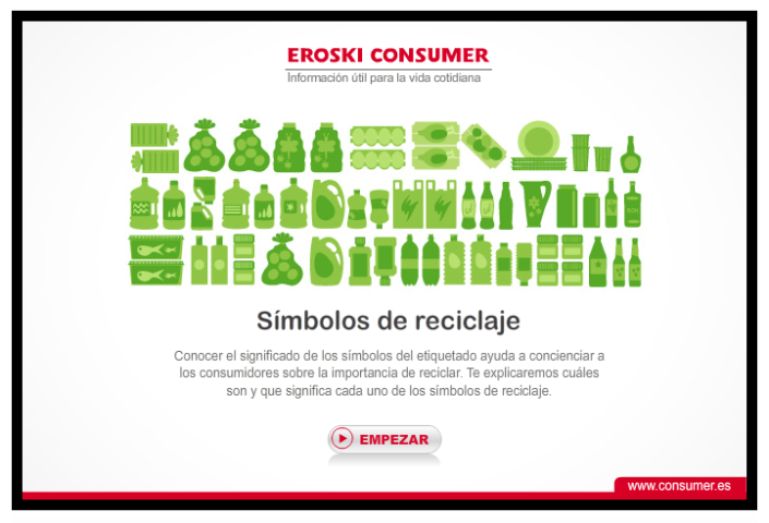 Infografía sobre los símbolos del reciclaje. Infografía sobre los símbolos del reciclaje.