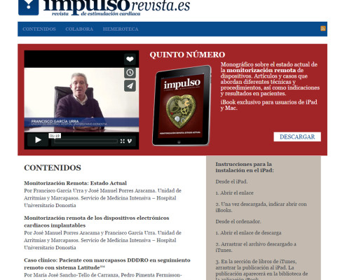 Impulsoweb01 Revista Impulso. Revista para iPad Diseño web por Visual Thinking