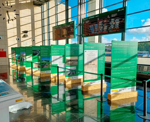 Paneles para evento del 160 aniversario del Corredor Mediterráneo